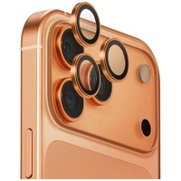 Szkło na obiektyw aparatu UNIQ Optix     Aluminium Camera Lens Protector do iPhone 17 Pro / iPhone 17 Pro Max z aplikatorem bursztynowy