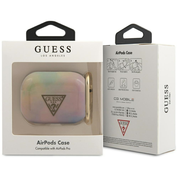 Etui GUESS Apple AirPods Pro Cover Tie & Dye Collection Różowy Case