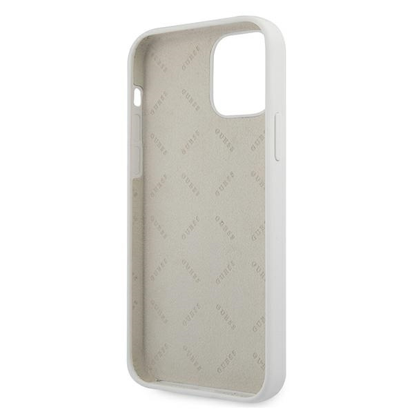 Etui GUESS Apple iPhone 12 Mini Script Vintage Kremowy Hardcase