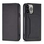 Magnet Card Case etui Samsung Galaxy S23+ pokrowiec z klapką portfel podstawka czarne