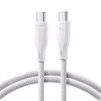 Kabel Joyroom Multi-Color Series SA34-CC3 USB-C / USB-C 60W szybki transfer 1m - biały