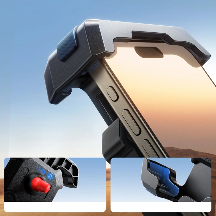 Uchwyt Joyroom JR-ZS428 wstrząsoodporny na kierownicę motocykl rower hulajnoga - czarny