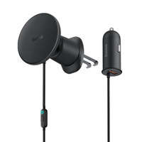 Ładowarka indukcyjna do samochodu MagSafe 15W USB 25W Baseus CW01 - czarna Ładowarka indukcyjna do samochodu MagSafe 15W USB 25W Baseus CW01 - czarna