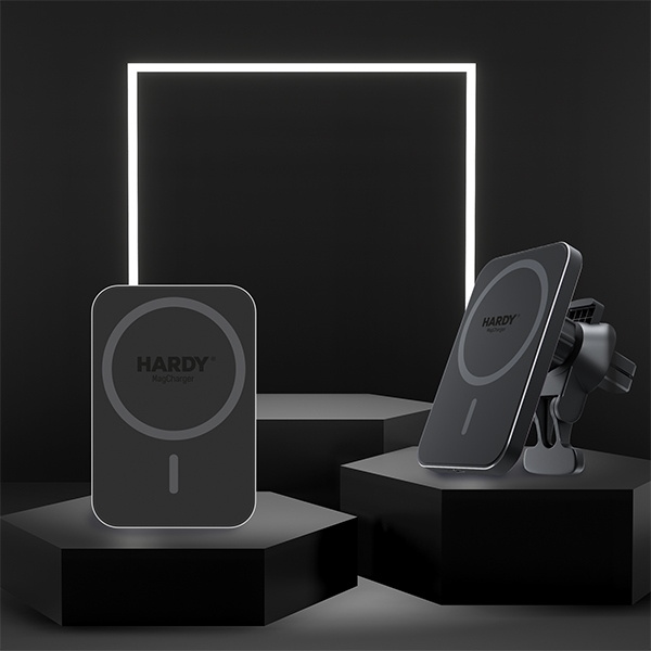 3MK Hardy MagCharger 15W ład. indukcyjna samochodowa dedykowana dla iPhone