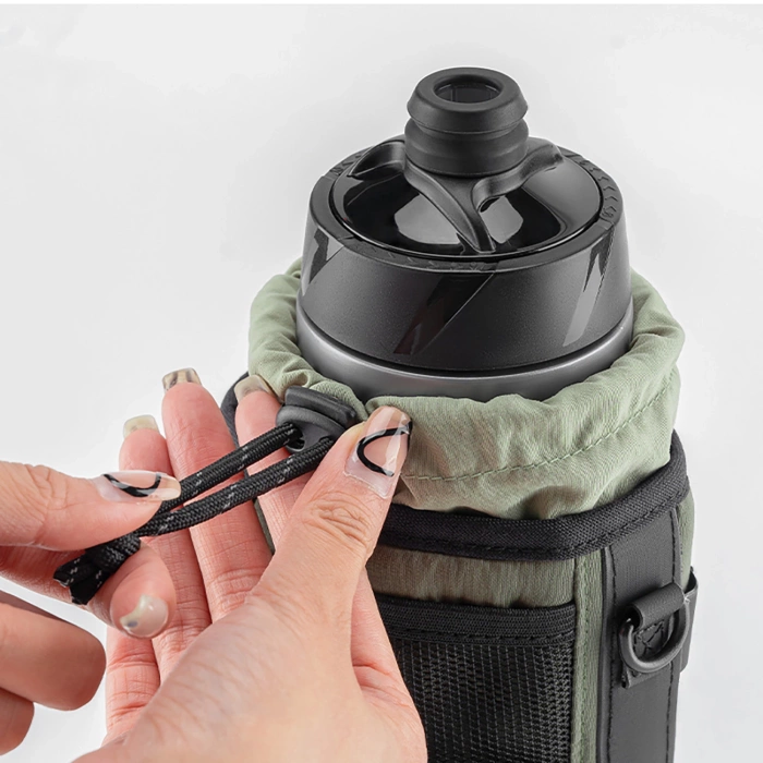 Torba na butelkę Rockbros turystyczna z paskiem na ramię 1l - zielona