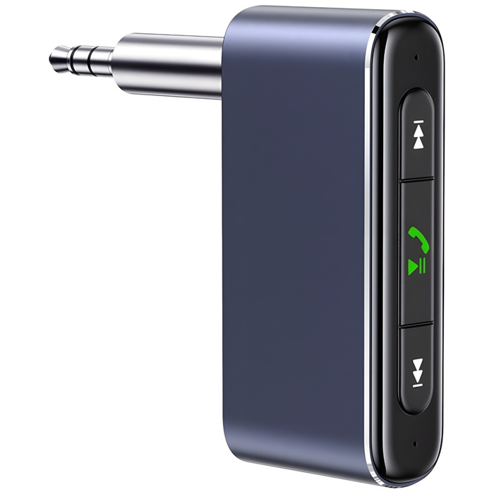 USAMS Adapter audio Bluetooth 5.0 - jack 3.5mm szary/grey SJ519JSQ01 (US-SJ519)