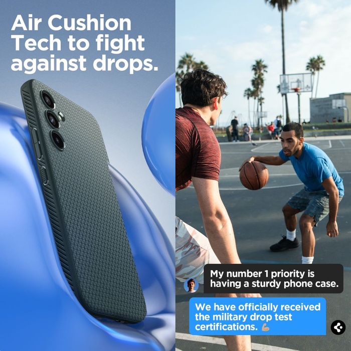 Etui SPIGEN Liquid Air Galaxy A54 5G Abyss Green