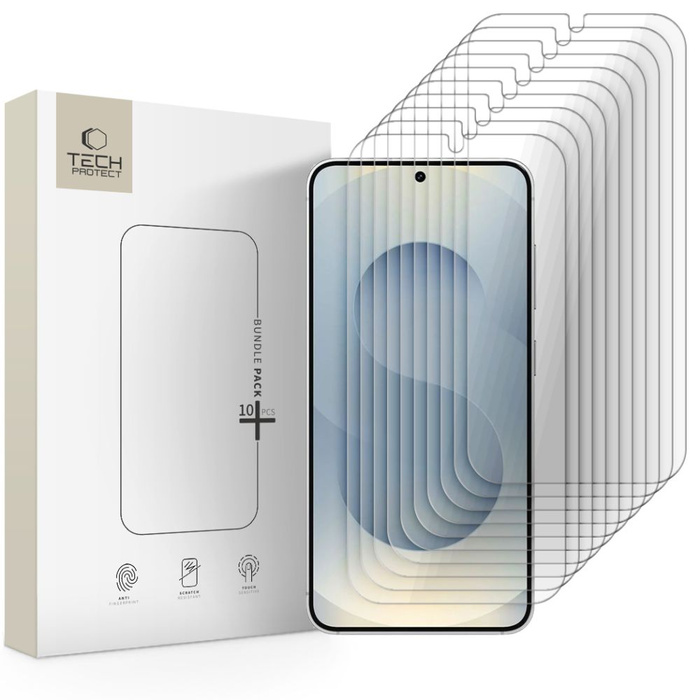 SZKŁO HARTOWANE TECH-PROTECT BUNDLE 10-PACK GALAXY S24 / S25 CLEAR