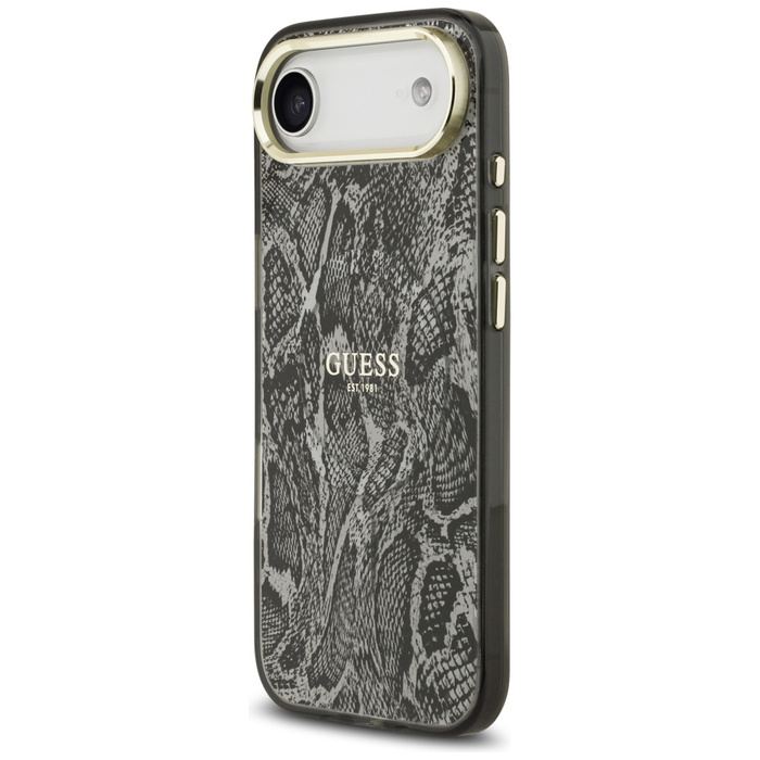 Etui Guess Python Pattern MagSafe do     iPhone Air czarny
