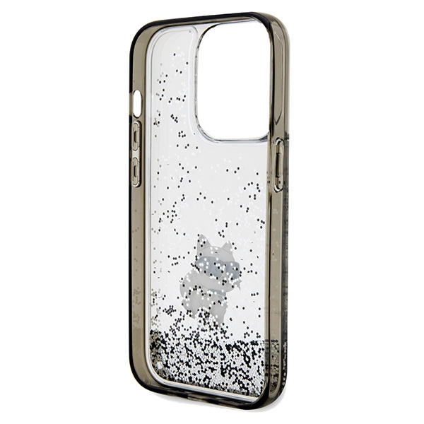 Etui Karl Lagerfeld KLHCP14XLKCNSK iPhone 14 Pro Max 6.7" transparent hardcase Liquid Glitter Choupette Case