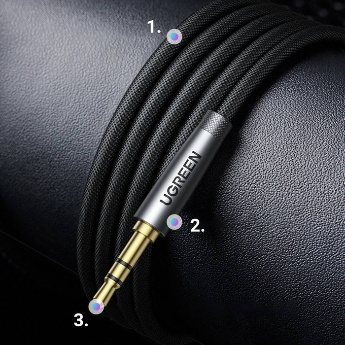 Ugreen AV190 przewód kabel przedłużacz AUX 3.5mm mini jack 3m