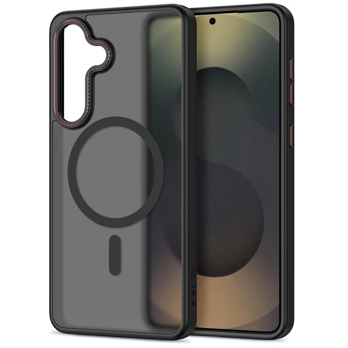 TECH-PROTECT MAGCAM MAGSAFE GALAXY S26 MATTE BLACK/RED