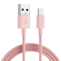 Kabel Joyroom S-2030M13 ze złączami Lightning i USB-A o długości 2 m - różowy