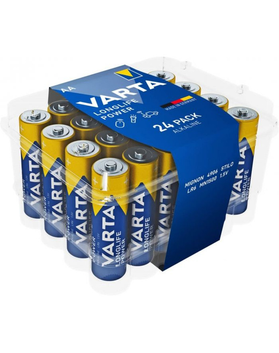 BATERIE ALKALICZNE VARTA R6 (AA) LONGLIFE POWER 24szt PREMIUM BOX