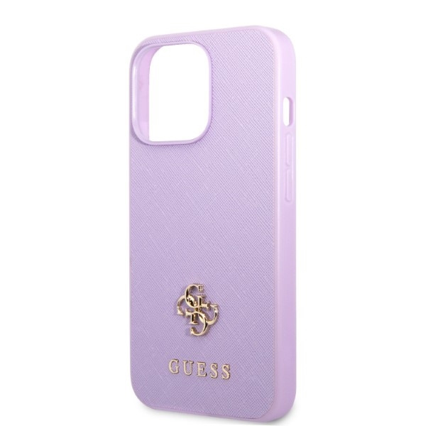 Etui Guess Guhcp13xps4mu iPhone 13 Pro Max 6,7" Purpurowy/purple Hardcase Saffiano 4g Small Metal Logo Case