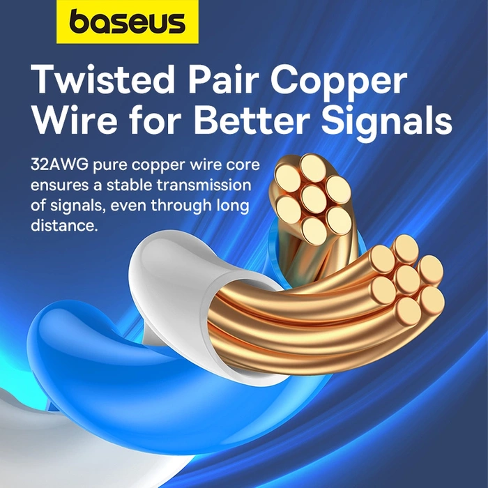 Płaski kabel sieciowy Baseus Ethernet RJ45, Gigabit, Cat.7, 2 m (czarny)