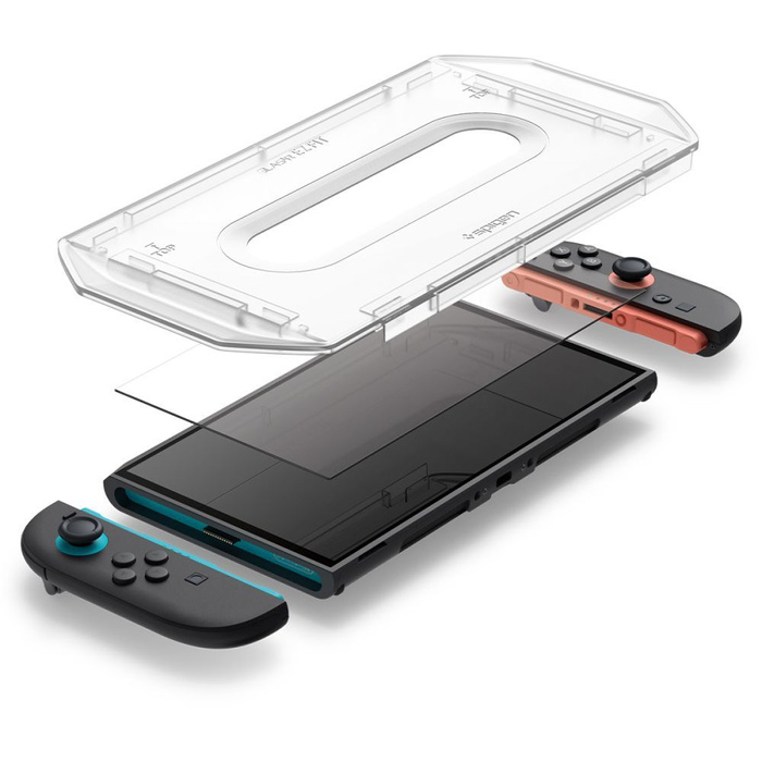 SZKŁO HARTOWANE SPIGEN NINTENDO SWITCH 2 GLAS.TR ”EZ FIT” 2-PACK CLEAR