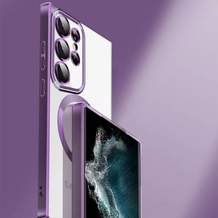 Etui Wozinsky Electroplated Magsafe na Samsung Galaxy S24 FE - czarne