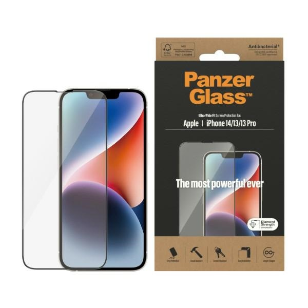 PanzerGlass Ultra-Wide Fit iPhone 14 / 13 Pro / 13 6,1" Screen Protection Antibacterial 2771