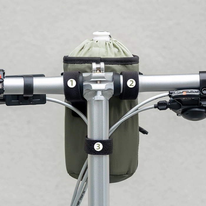 Torba na butelkę Rockbros turystyczna z paskiem na ramię 1l - zielona