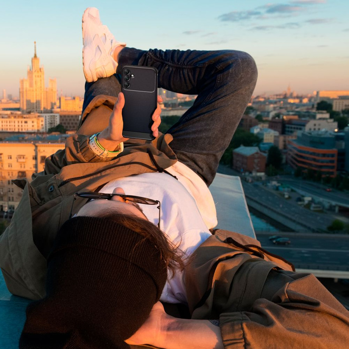 Etui Spigen Rugged Armor Galaxy A14 5G Matte Black Case