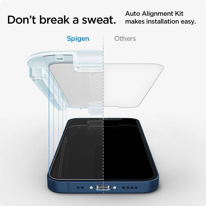 Szkło Hartowane SPIGEN iPhone 12 Mini Glas.Tr ”Ez Fit” 2-pack