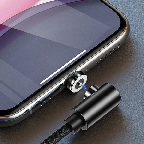 Kabel Kątowy Magnetyczny USAMS Apple Lightning 1m Czerwony