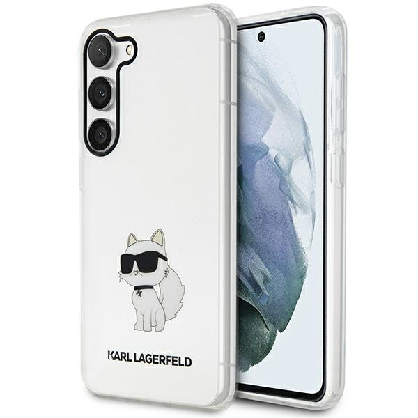 Etui Karl Lagerfeld KLHCS23MHNCHTCT S23 Plus S916 transparent hardcase Ikonik Choupette Case