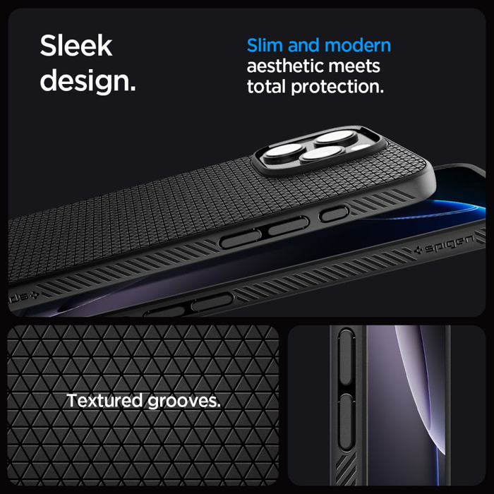 ETUI SPIGEN LIQUID AIR IPHONE 16 PRO MAX MATTE BLACK