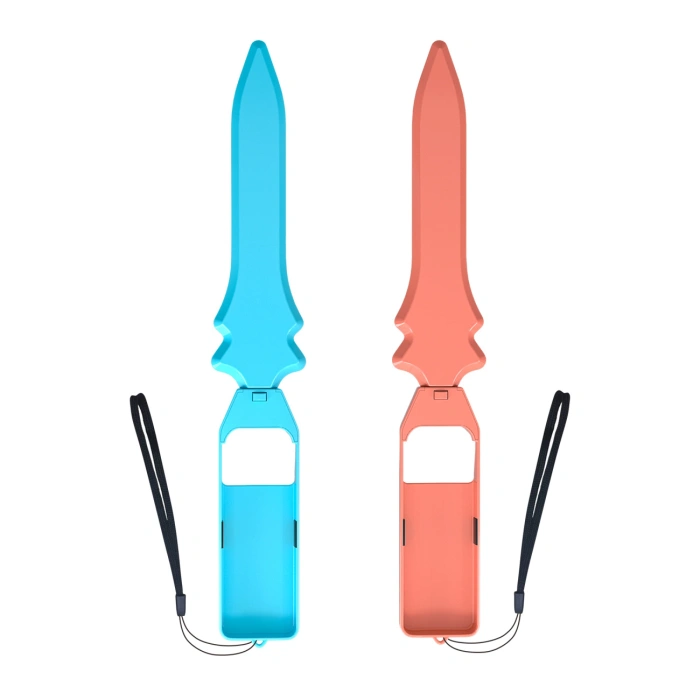 Pakiet akcesoriów rodzinnych 15 w 1 do konsoli Nintendo Switch 2 - zestaw pomarańczowy i niebieski