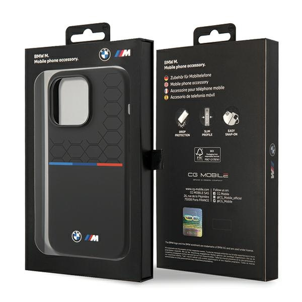 Etui Bmw Bmhcp15l22smpk Iphone 15 Pro 6.1" Czarny/black Silicone Pattern Case
