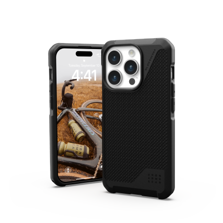 Etui UAG Metropolis LT Magsafe - obudowa ochronna do iPhone 15 Pro kompatybilna z MagSafe (kevlar black) Case