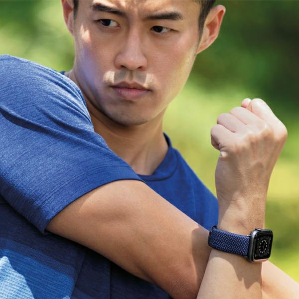 UNIQ pasek Aspen Apple Watch 40/38/41mm Braided szary/granite grey