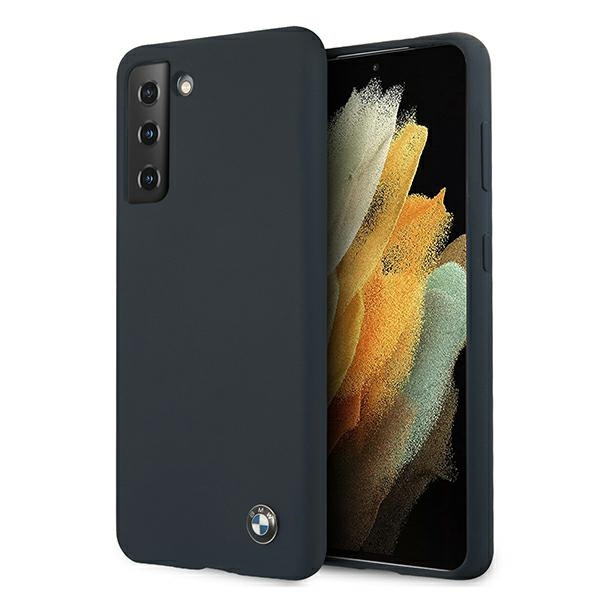 Etui BMW Samsung Galaxy S21 Plus Silicone Signature BMHCS21MSILNA Granatowy Hardcase
