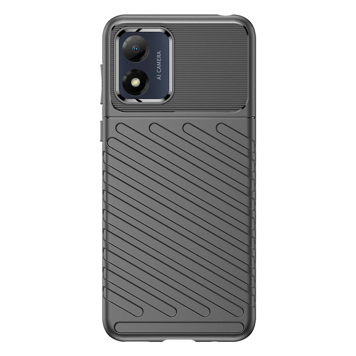 Etui Thunder Case etui Motorola Moto E13 silikonowy pancerny pokrowiec czarne Case