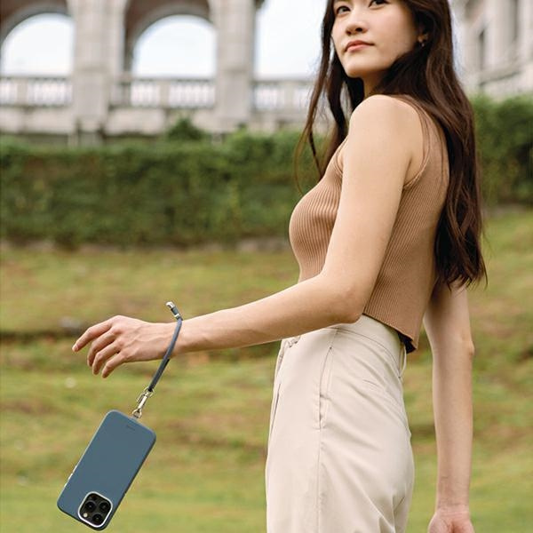 UNIQ Coehl Laurel Handstrap uniwersalnysznurek do telefonu na rękę ciemnoniebieski/sapphire blue