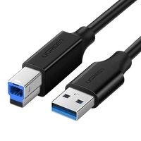 Ugreen kabel przewód do drukarki USB-A - USB-B 5Gb/s 2m czarny (US210)