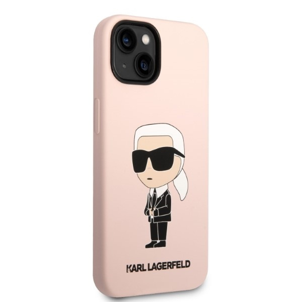 Etui Karl Lagerfeld Klhmp14ssnikbcp Iphone 14 6,1" Hardcase Różowy/pink Silicone Ikonik Magsafe Case