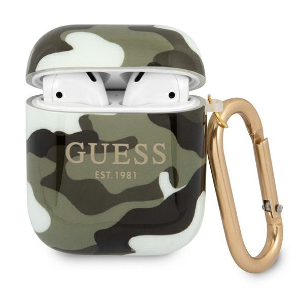 Etui GUESS Apple AirPods Camo Collection Khaki Case