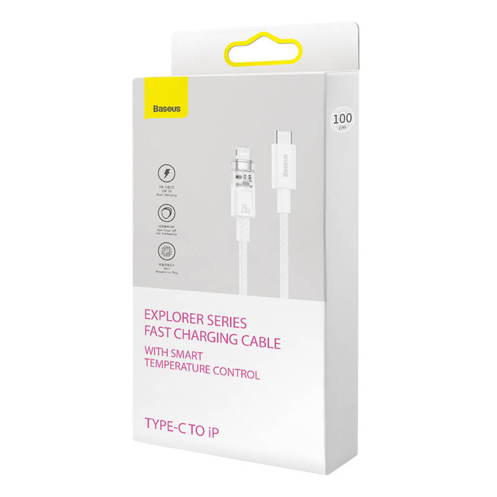 Baseus Explorer Series kabel przewód USB-C – Lightning 20W 2 m biały (CATS010302)
