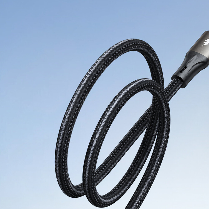 Kabel Joyroom Light-Speed Series SA25-AC6 USB-A / USB-C szybki transfer 100W 1.2m - czarny