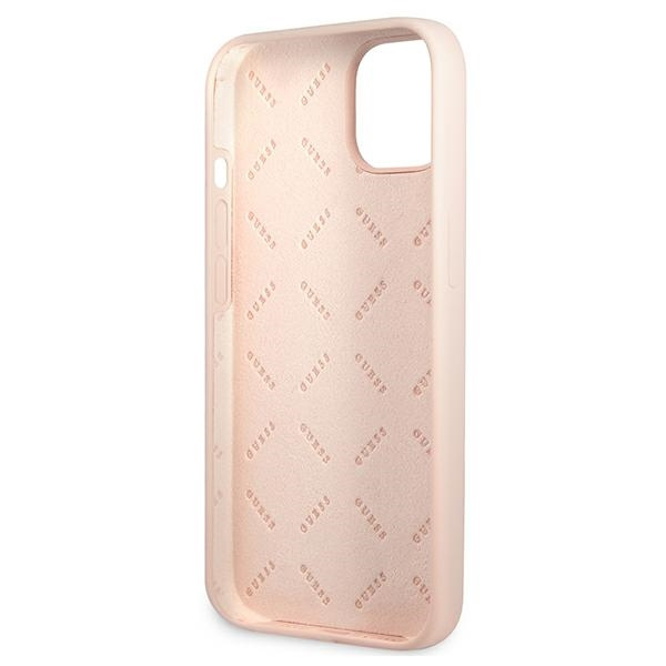 Etui GUESS Apple iPhone 13 Silicone Triangle Różowy Hardcase