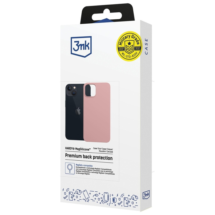 Etui 3MK Hardy MagSilicone do Apple      iPhone 15 Plus różowy