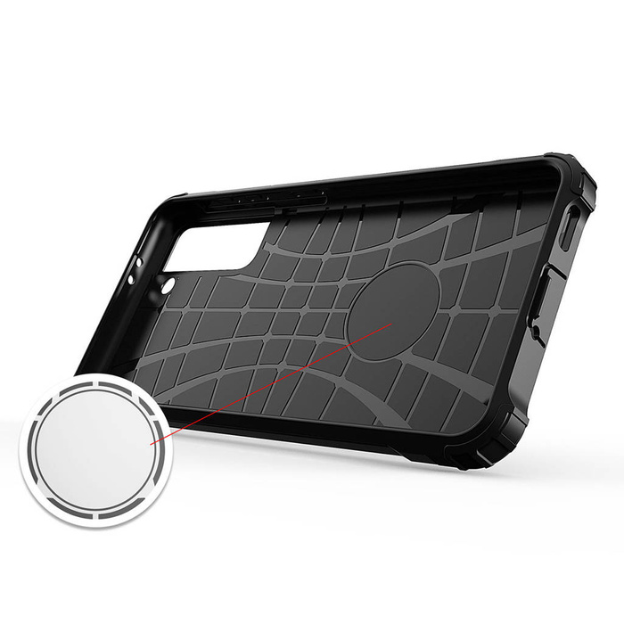 Etui Hybrid Armor Etui Do Samsung Galaxy S23 Ultra Pancerny Hybrydowy Pokrowiec Czarne Case Case