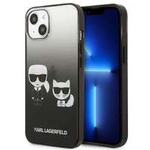 Etui KARL LAGERFELD Apple iPhone 13 Mini Gradient Ikonik Karl & Choupette Czarny Hardcase