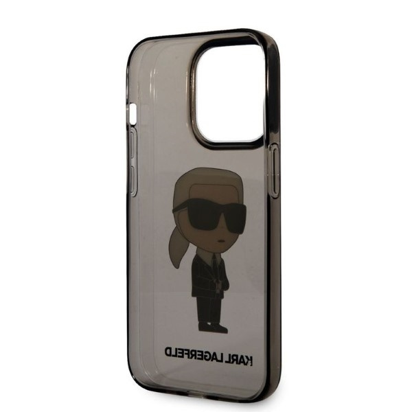 Etui KARL LAGERFELD Apple iPhone 14 Pro Ikonik Karl Lagerfeld Czarny Hardcase