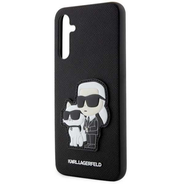 Karl Lagerfeld KLHCA54SANKCPK A54 5G A546 hardcase czarny/black Saffiano Karl & Choupette