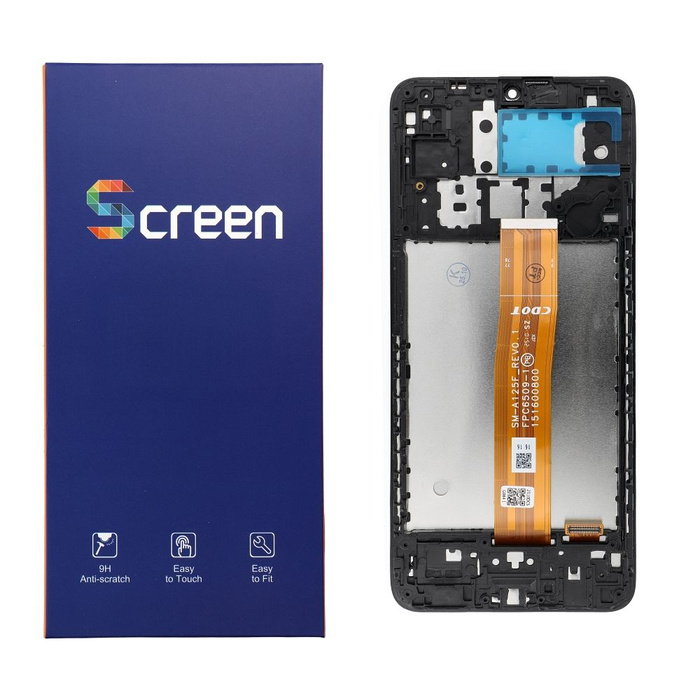 OG wyświetlacz LCD do SAMSUNG A12 A125F/U/W/M OEM z ramką