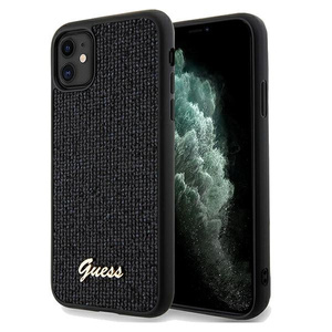 Etui Guess GUHCN61PMSDGSK iPhone 11 / Xr 6.1" czarny/black hardcase Disco Metal Script Case