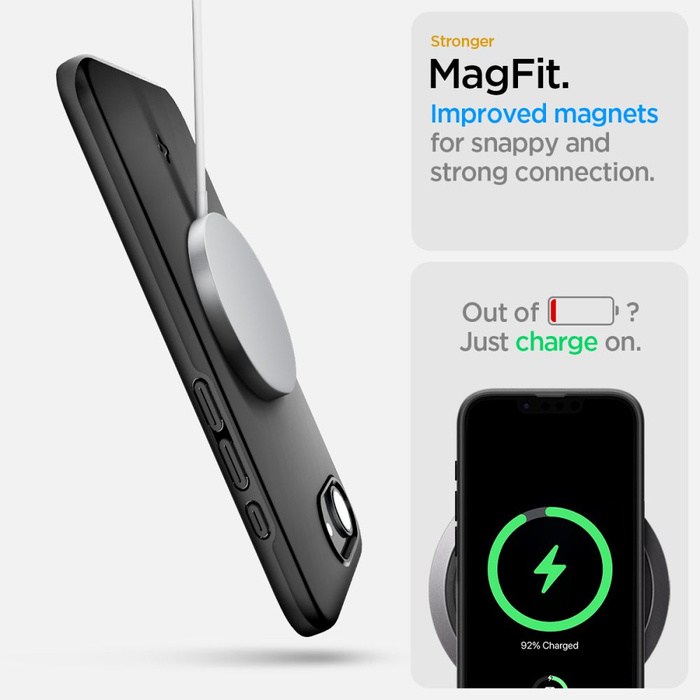 ETUI SPIGEN IPHONE 16E THIN FIT MAG MAGSAFE CZARNE